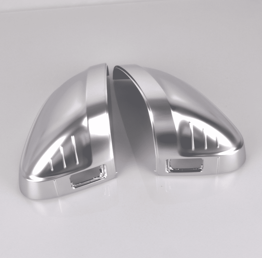 Avec détecteur d'angle mort Coques de rétroviseurs Chrome Argent Mat pour Audi A4 B9