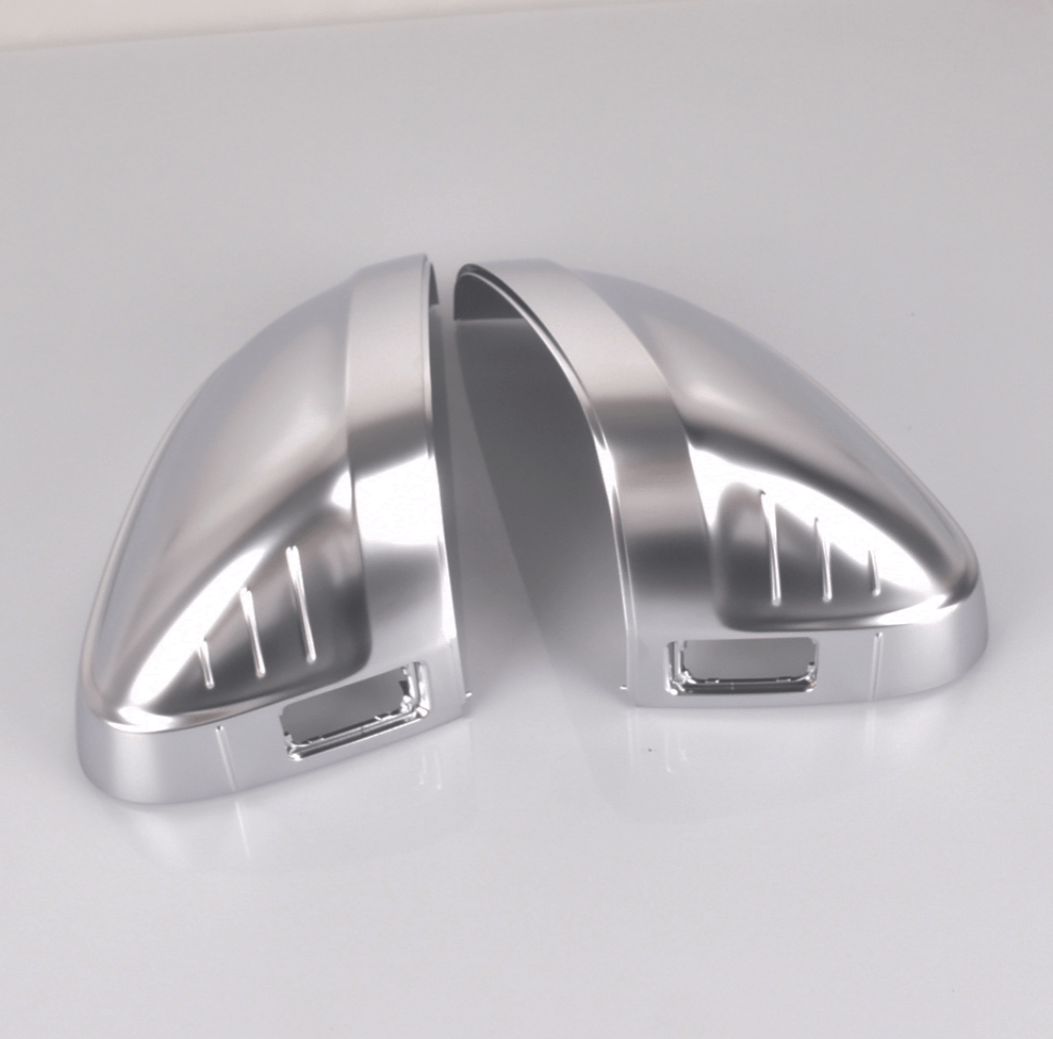 Avec détecteur d'angle mort Coques de rétroviseurs Chrome Argent Mat pour Audi A5 B9