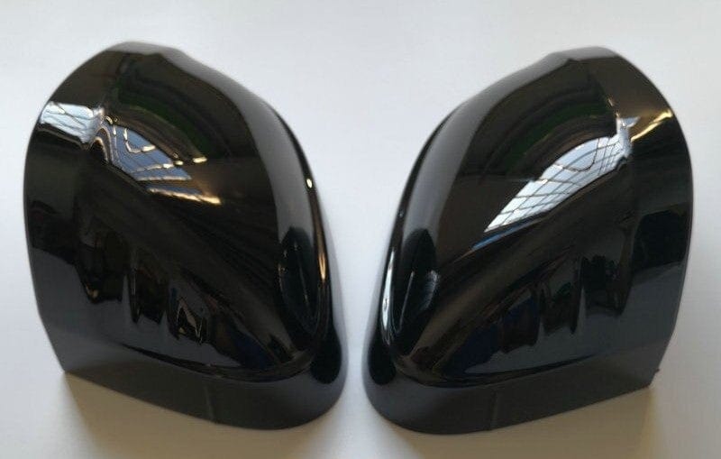 Sans détecteur d'angle mort Coques de rétroviseurs Noires Brillantes pour Audi A4 B9 (2017 - 2022)
