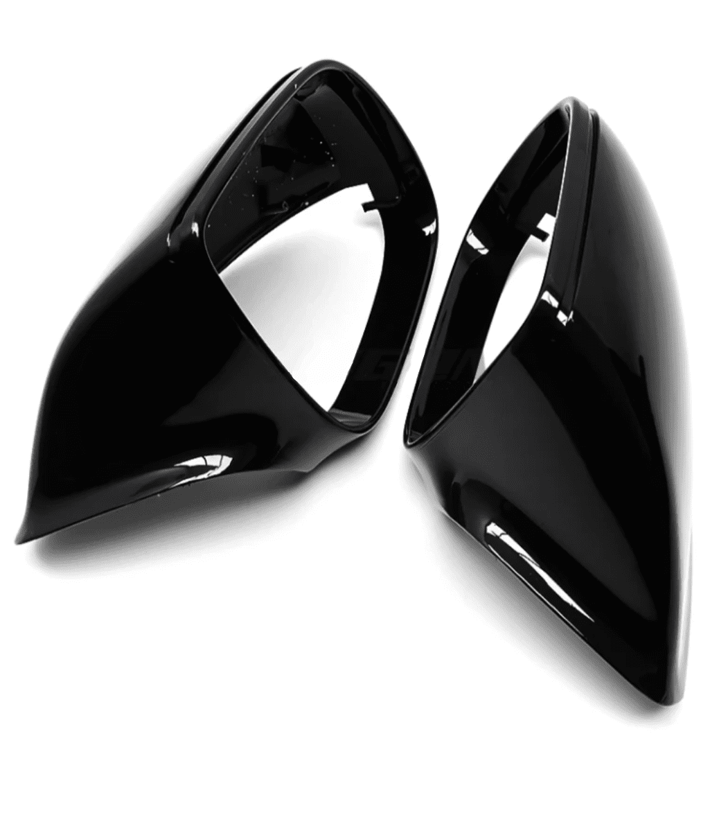 Sans Side Assist Coques de rétroviseurs Noires Brillantes pour Audi Q7 (2010 - 2015)