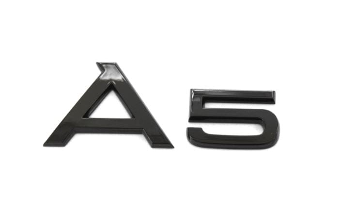 Emblème de coffre logo noir AUDI A5 Black Edition