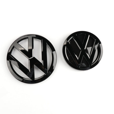 Pack d'emblèmes avant et arrière noirs logos VW GOLF 7