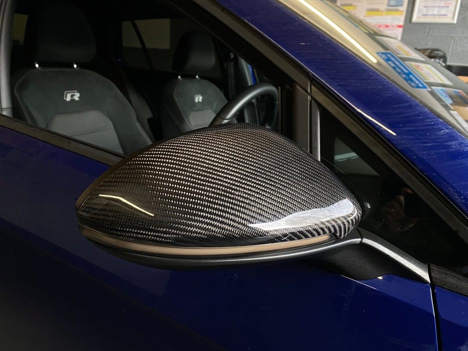 Coques de rétroviseurs finition carbone VW Golf 7 (2012-2020) VW Golf 7 - Coques de rétroviseurs finition carbone (2012 à 2020)