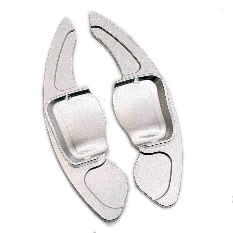 Argent Palettes au volant en Aluminium pour VW Golf et Passat B6
