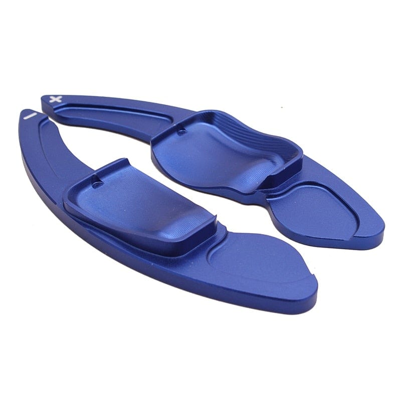 Bleu Palettes au volant en Aluminium pour VW Golf et Passat B6