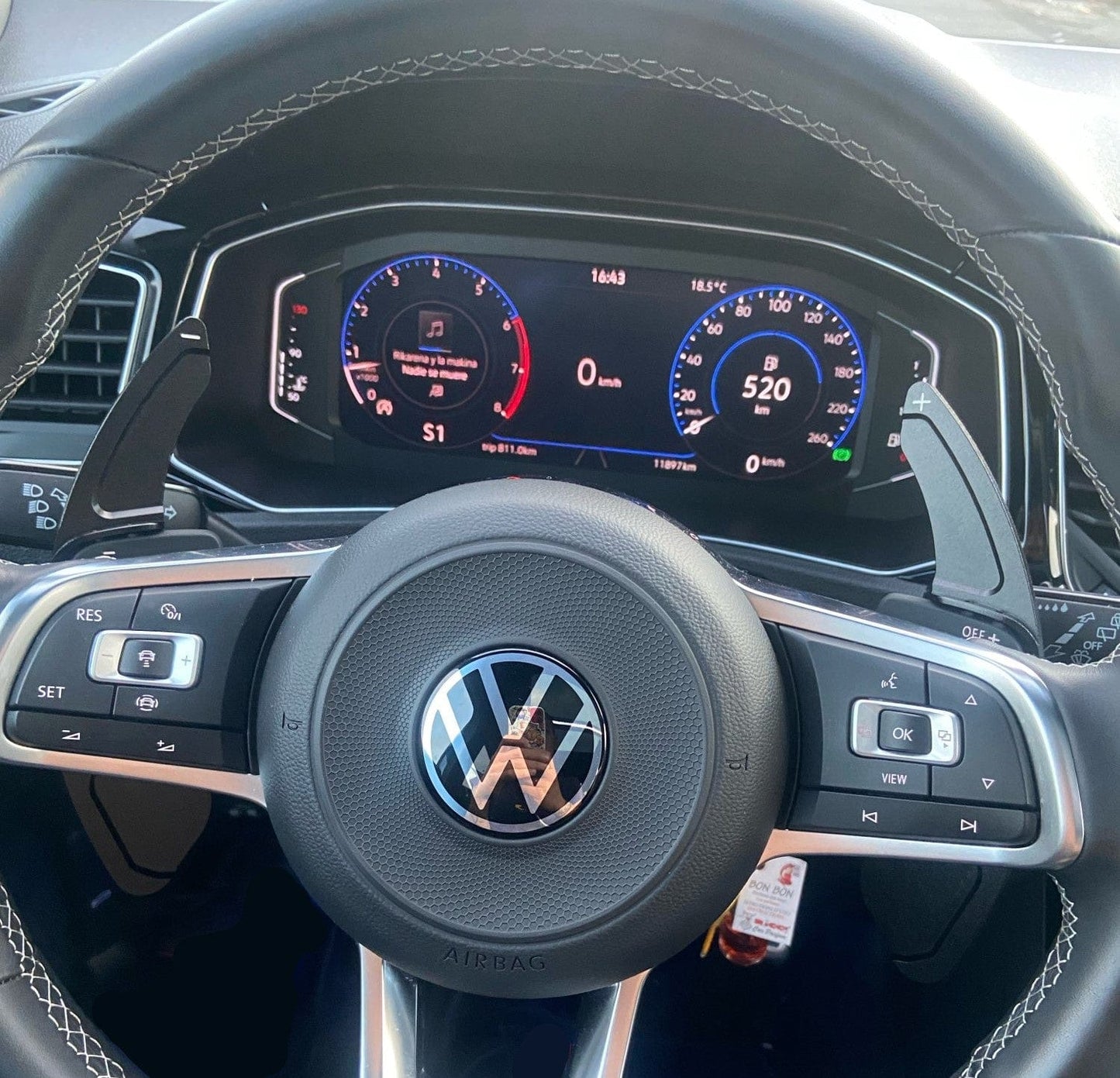 Palettes au volant VW Golf 7 et Polo (2015 à 2022)