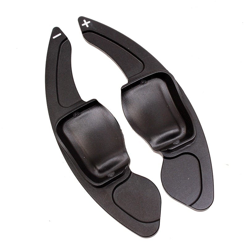 Noir Palettes au volant en Aluminium pour VW Golf et Passat B6