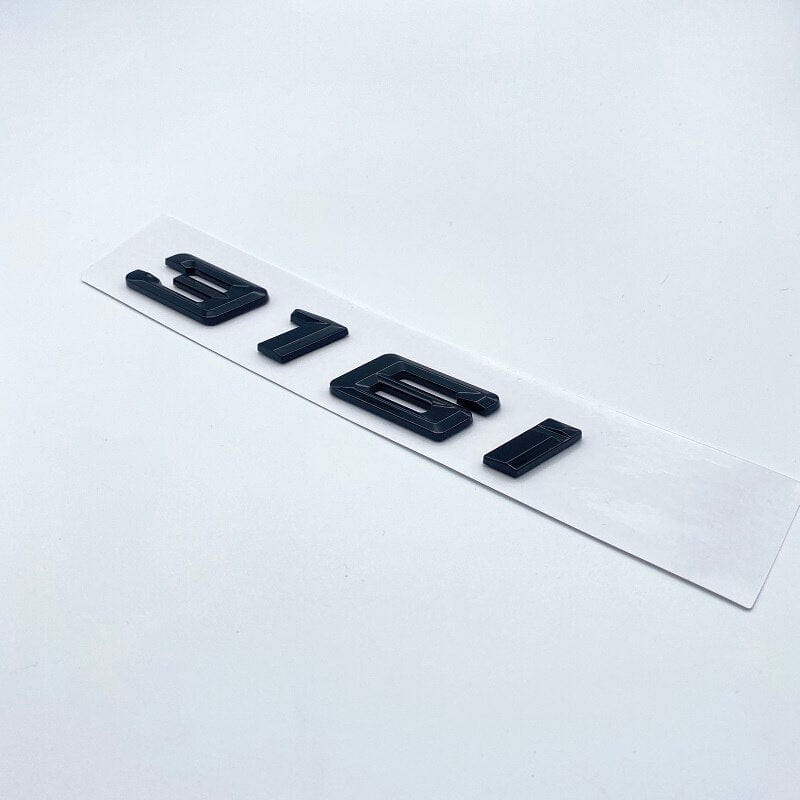 316i New Font Numbers Letters 316i 318i 320i 325i 328i 330i 340i GT ABS Emblem for BMW 3 Series E90 E46 F30 Car Trunk Logo Sticker