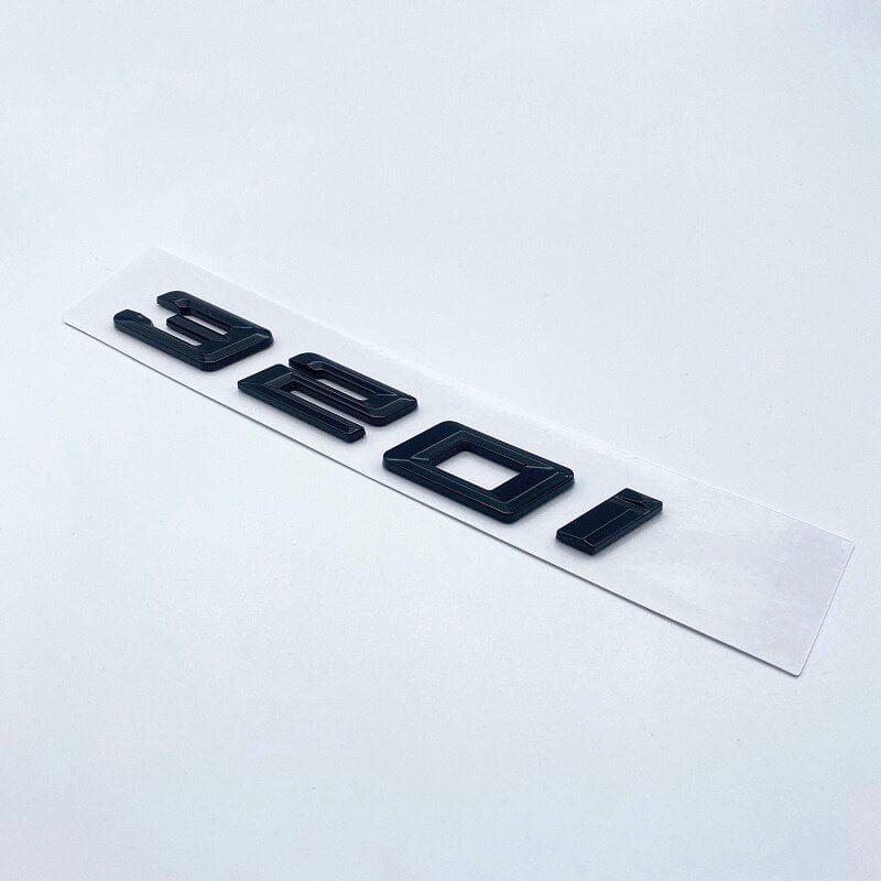 320i New Font Numbers Letters 316i 318i 320i 325i 328i 330i 340i GT ABS Emblem for BMW 3 Series E90 E46 F30 Car Trunk Logo Sticker