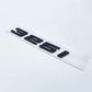 325i New Font Numbers Letters 316i 318i 320i 325i 328i 330i 340i GT ABS Emblem for BMW 3 Series E90 E46 F30 Car Trunk Logo Sticker