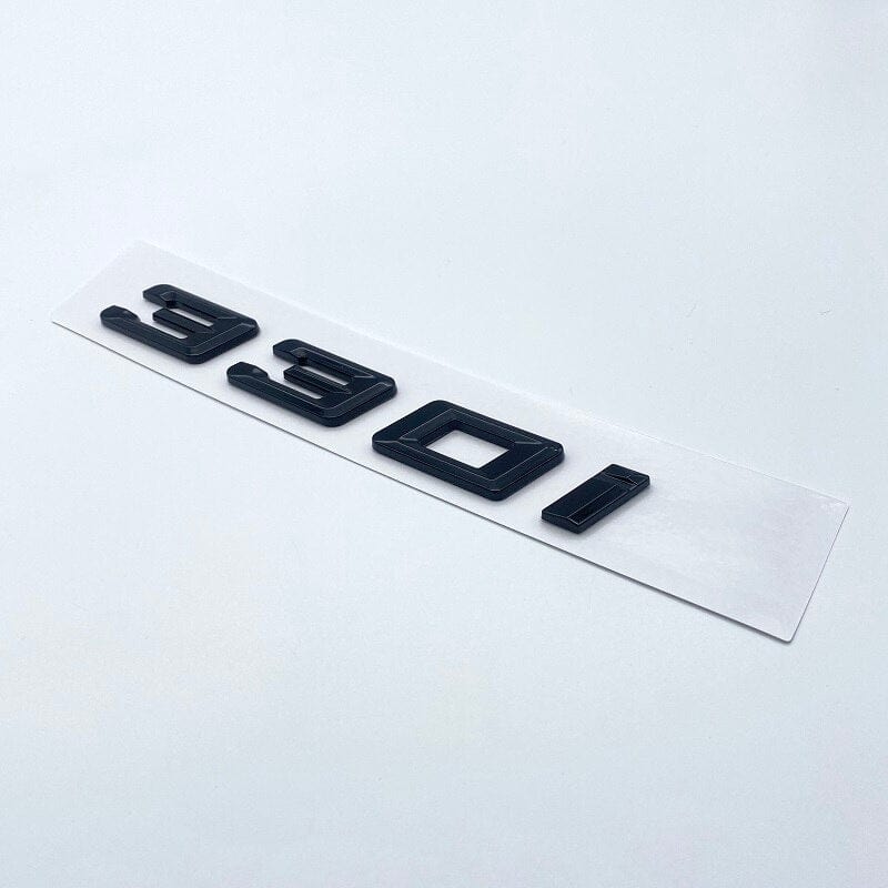 330i New Font Numbers Letters 316i 318i 320i 325i 328i 330i 340i GT ABS Emblem for BMW 3 Series E90 E46 F30 Car Trunk Logo Sticker