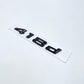 418d Badges de coffre Lettrage Noirs BMW Série 4 F32 420d 420i 425d 428d 428i 430d 435d 435i 440d 440i