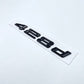 428d Badges de coffre Lettrage Noirs BMW Série 4 F32 420d 420i 425d 428d 428i 430d 435d 435i 440d 440i