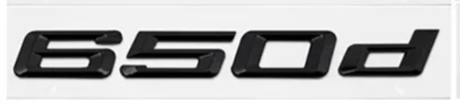 650d Badges de coffre Lettrage Noir BMW Série 6 Series 630i 640i 645i 650i E63 E64 F06 F12 F13 G32