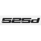 Glossy Black / 525d Badges de coffre Lettrage Noir BMW Série 5 E60 E39 F10 535i 535d 530d Emblem Badge Logo Lettering Stickers Accessories