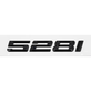 Glossy Black / 528i Badges de coffre Lettrage Noir BMW Série 5 E60 E39 F10 535i 535d 530d Emblem Badge Logo Lettering Stickers Accessories