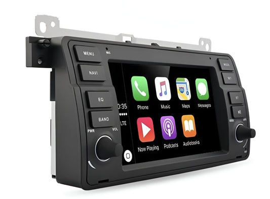 Autoradio connecté Android Auto et Apple CarPlay pour BMW Série 3 E46 (1998 à 2005)