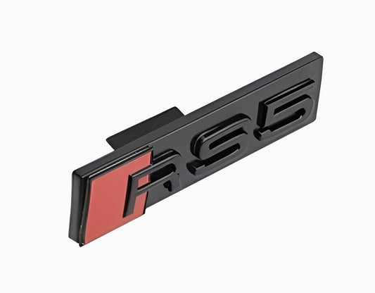 Emblème de calandre logo AUDI RS5 Noir Brillant