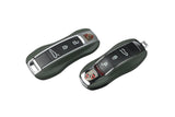 Coque de clé en cuir pour clé Porsche 3 boutons