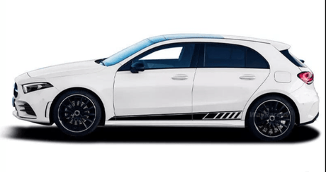 2 Pcs Door Side Stripes Skirt Sticker For Mercedes Benz W177 A Class AMG A35 4Matic A45 S 2018-Present A220 A250 Accessories