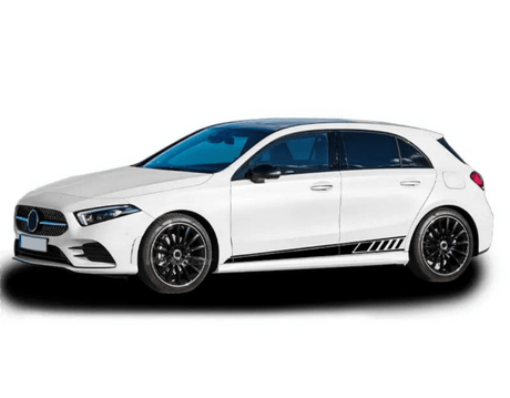 2 Pcs Door Side Stripes Skirt Sticker For Mercedes Benz W177 A Class AMG A35 4Matic A45 S 2018-Present A220 A250 Accessories