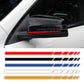 2X Edition 1 Styling 8.8" Side Stripes Sticker Rearview Mirror Vinyl Decal For Mercedes Benz W204 W205 W176 A45 W213 C63 AMG