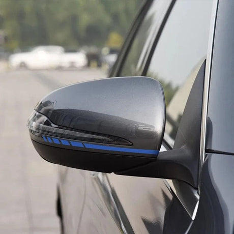 2X Edition 1 Styling 8.8" Side Stripes Sticker Rearview Mirror Vinyl Decal For Mercedes Benz W204 W205 W176 A45 W213 C63 AMG