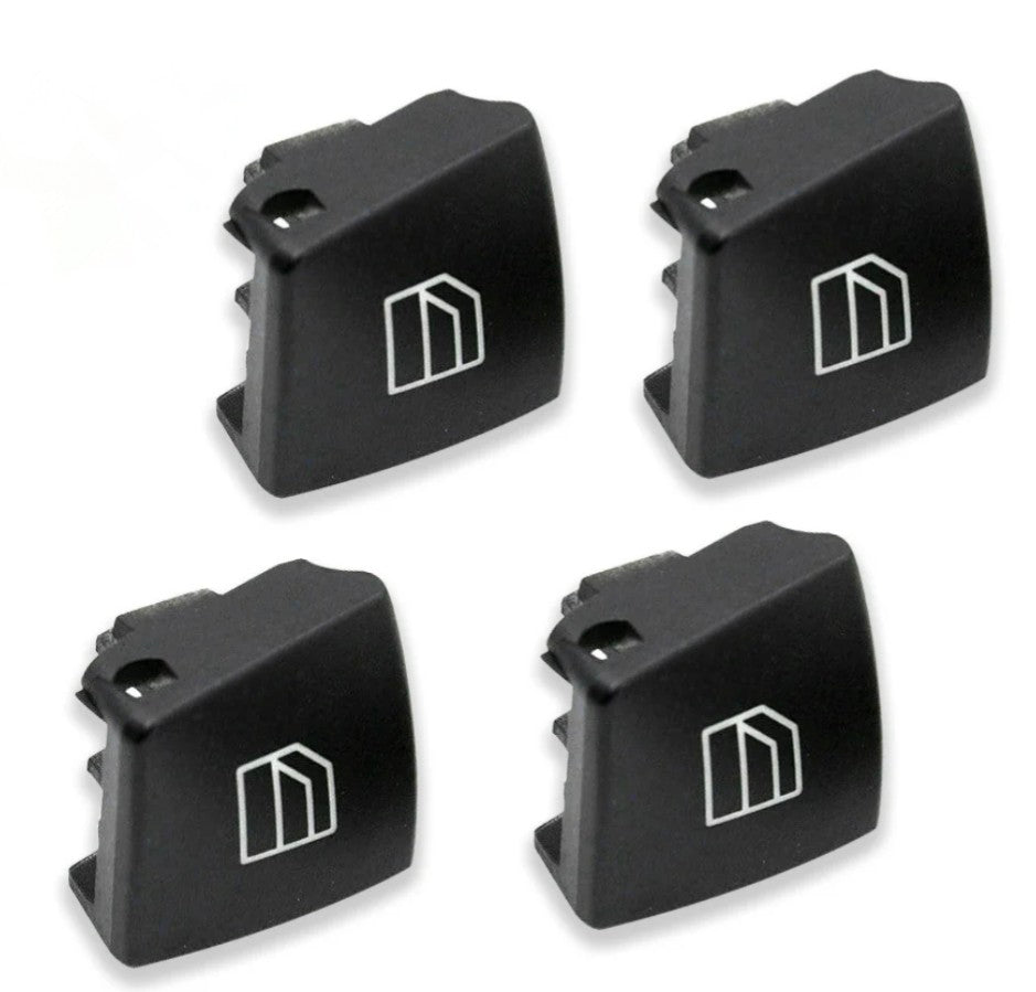 4 Boutons de platine lève-vitres conducteur pour Mercedes Classe C W204 (2006 - 2014)