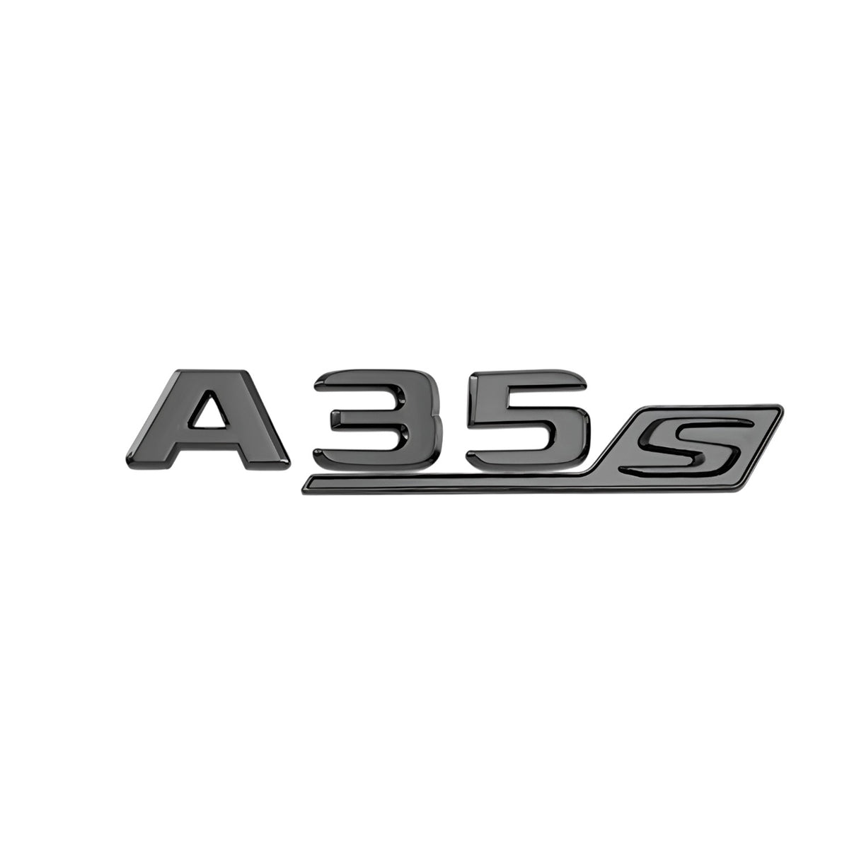 Logos Badges de coffre noir Mercedes A45 A45s A35 AMG W177