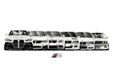 Affiche voiture Générations BMW M3 Motorsport Poster voiture en toile