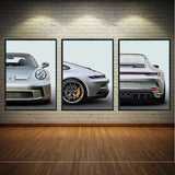 Affiche voiture Porsche 911 GT3 992 Touring Poster en toile Supercar