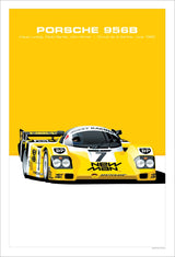 Affiche voiture Porsche 917 908 935 956 Poster en toile Endurance 24h du Mans Classic