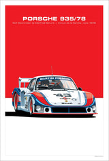 Affiche voiture Porsche 917 908 935 956 Poster en toile Endurance 24h du Mans Classic