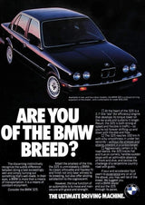 Affiches publicitaires vintage de voiture BMW