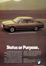 Affiches publicitaires vintage de voiture BMW