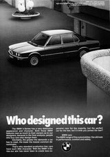 Affiches publicitaires vintage de voiture BMW