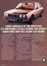 Affiches publicitaires vintage de voiture BMW