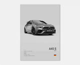 Affiches voitures murales à l'effigie de Mercedes AMG