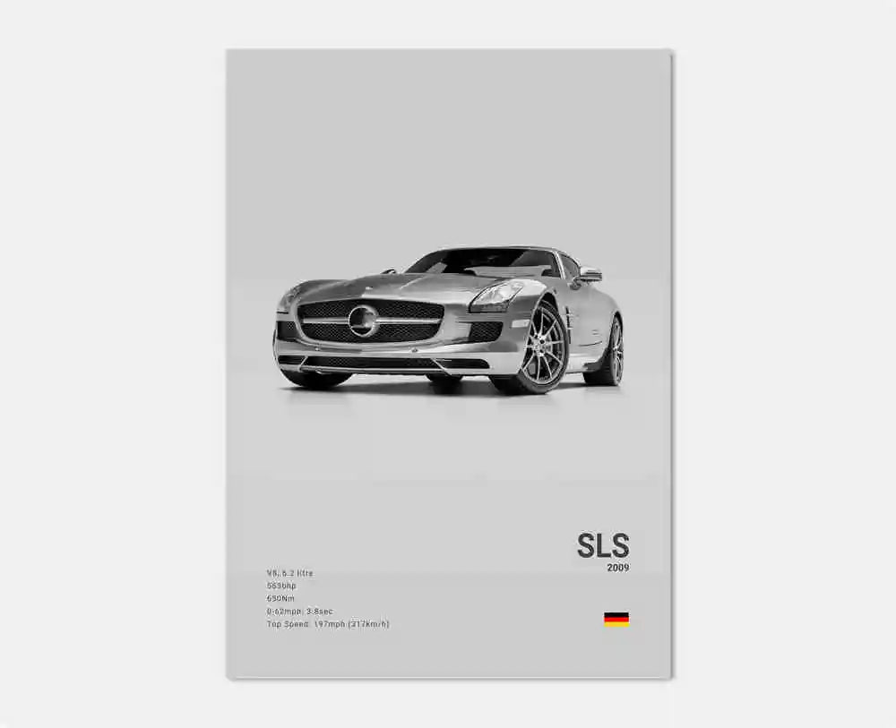 Affiches voitures murales à l'effigie de Mercedes AMG