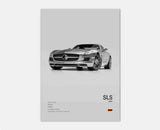 Affiches voitures murales à l'effigie de Mercedes AMG