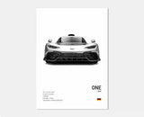 Affiches voitures murales à l'effigie de Mercedes AMG