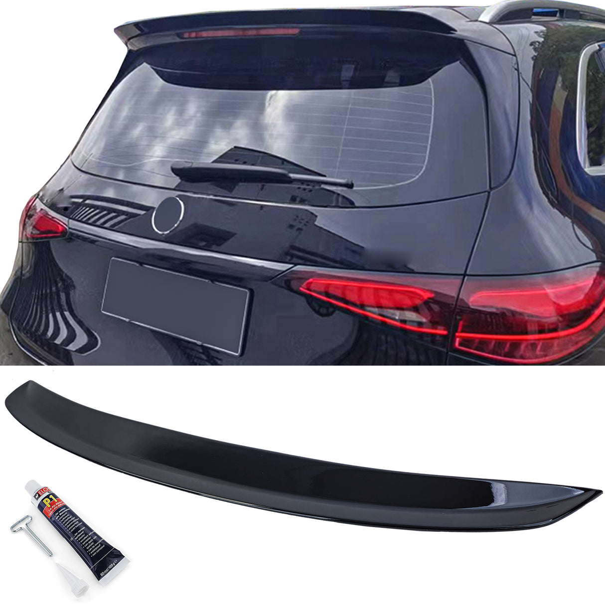 Aileron de coffre Becquet look 63 AMG pour Mercedes GLC SUV et Coupé C254 (2022 - 2025)