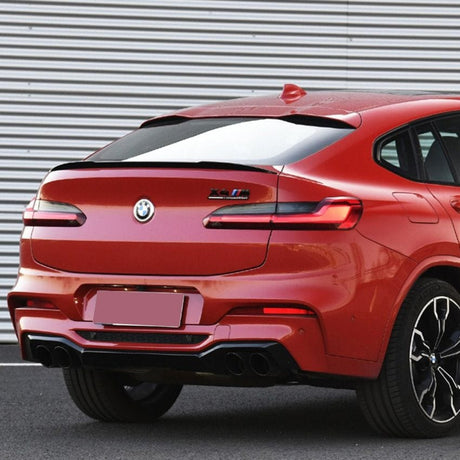 Aileron de coffre Becquet type M Performance Noir Brillant pour BMW X4 G02 (À partir de 2018)
