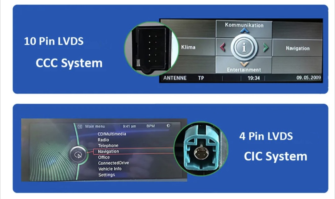 Autoradio connecté Android Auto et Apple CarPlay pour BMW Série 1 E81 E87 CCC CIC (2003 à 2010)
