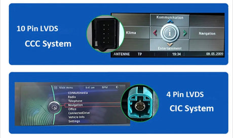 Autoradio connecté Android Auto et Apple CarPlay pour BMW Série 1 E81 E87 CCC CIC (2003 à 2010)