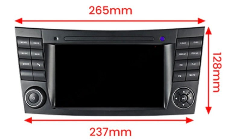 Autoradio connecté Android Auto et Apple CarPlay pour Mercedes CLK W209 (2003 - 2009)