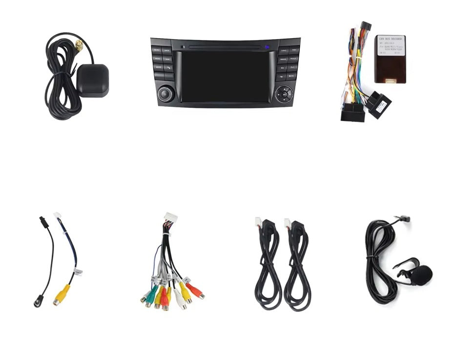 Autoradio connecté Android Auto et Apple CarPlay pour Mercedes CLK W209 (2003 - 2009)