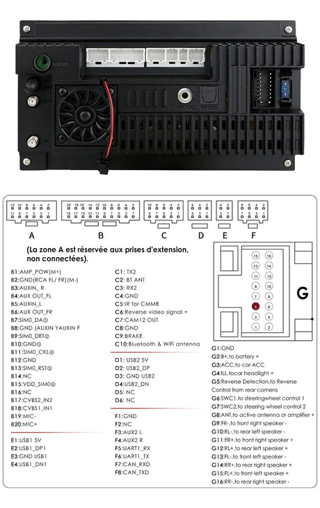 Autoradio connecté Android Auto et Apple CarPlay pour Volkswagen VW Passat (2005 à 2013)