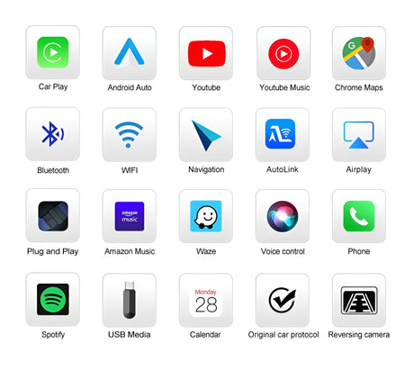 Autoradio connecté Boitier Android Auto et Apple CarPlay pour Audi A8 D4 (2009 à 2017)