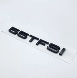 Badge de coffre lettres noires motorisation AUDI 55 TFSI